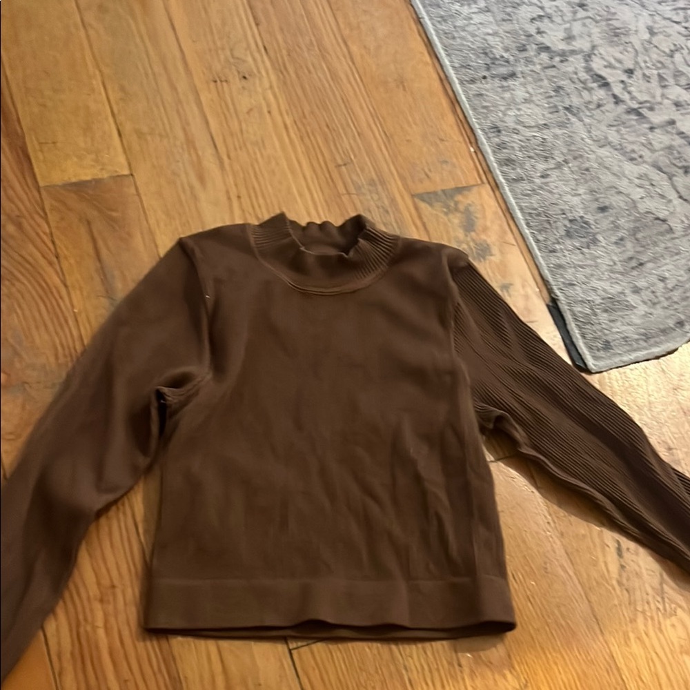 Brown Long Sleeve Sweater
